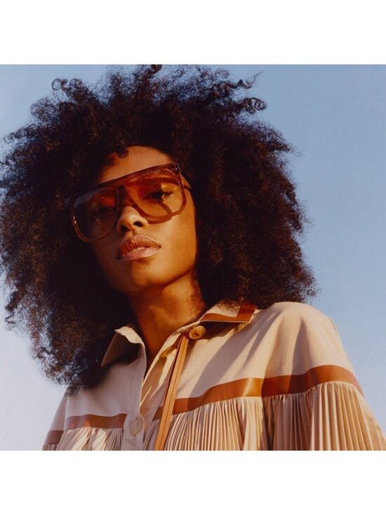 Loewe LW40001I 83V Filipa Sunglasses Purple to Orange Gradient Square Frame main image 9